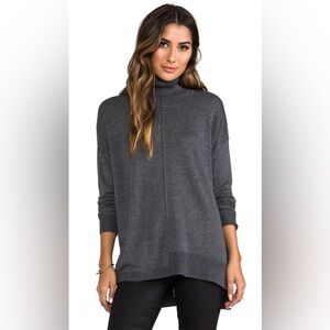 FEEL THE PIECE Turtle Neck Sweater in Charcoal Grey O/S